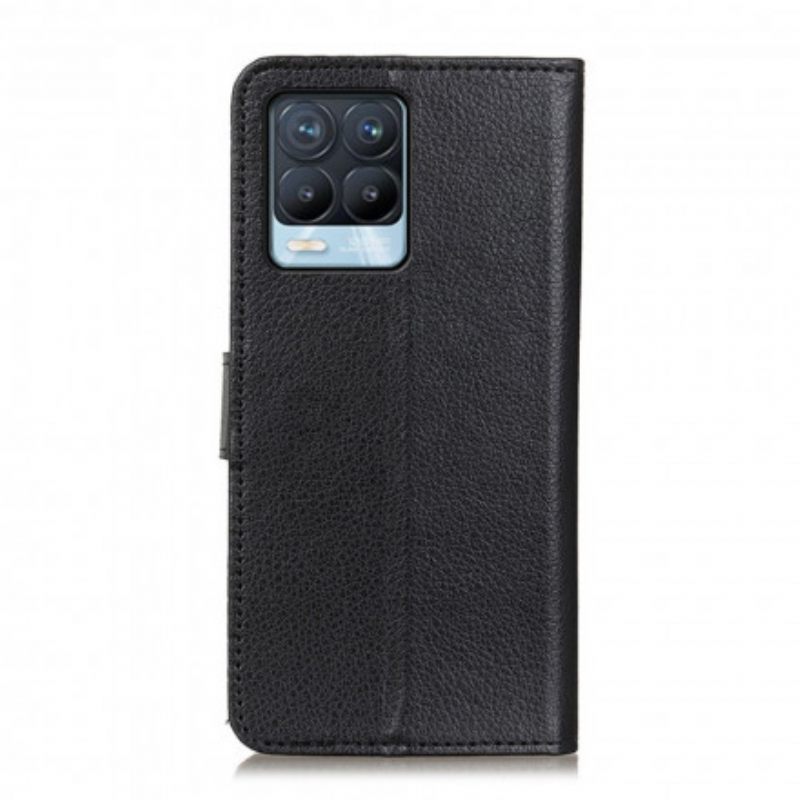 Flip Case Realme 8 / 8 Pro Perinteinen Keinonahka