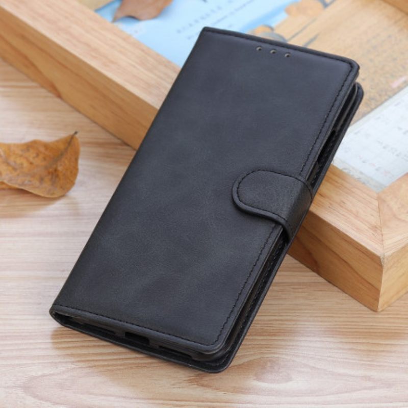 Flip Case Realme 8 / 8 Pro Retro Mattanahkaefekti