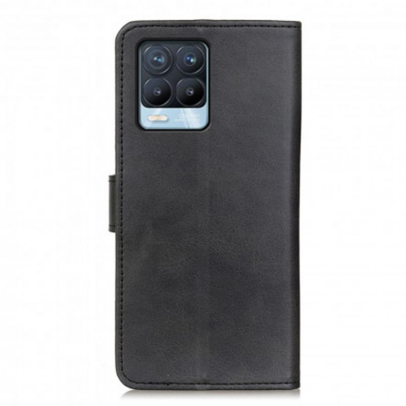 Flip Case Realme 8 / 8 Pro Retro Mattanahkaefekti