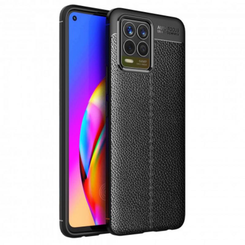 Kuori Realme 8 / 8 Pro Double Line Litchi Leather Effect