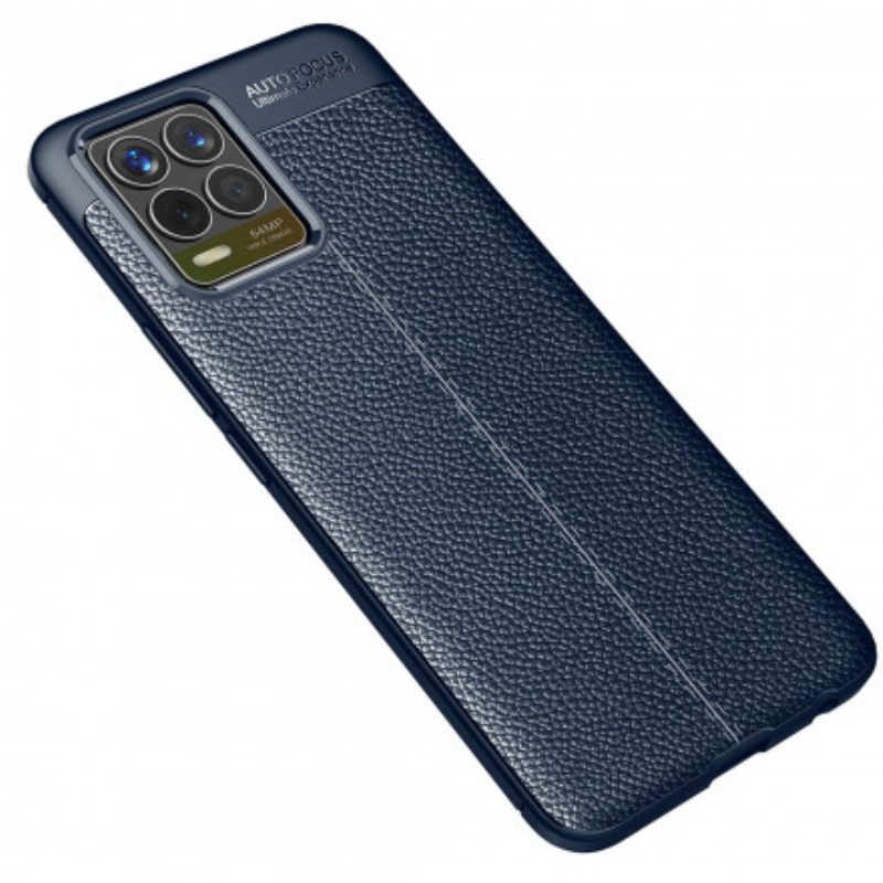 Kuori Realme 8 / 8 Pro Double Line Litchi Leather Effect