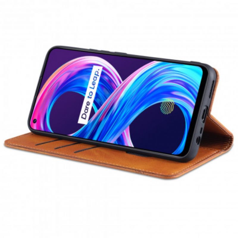 Puhelinkuoret Realme 8 / 8 Pro Kotelot Flip Style Leather Azns