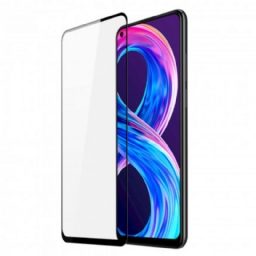 Realme 8/8 Pro Black Edges Karkaistu Lasi Näytönsuoja