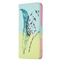 Flip Case Oppo Find X5 Lite Feather