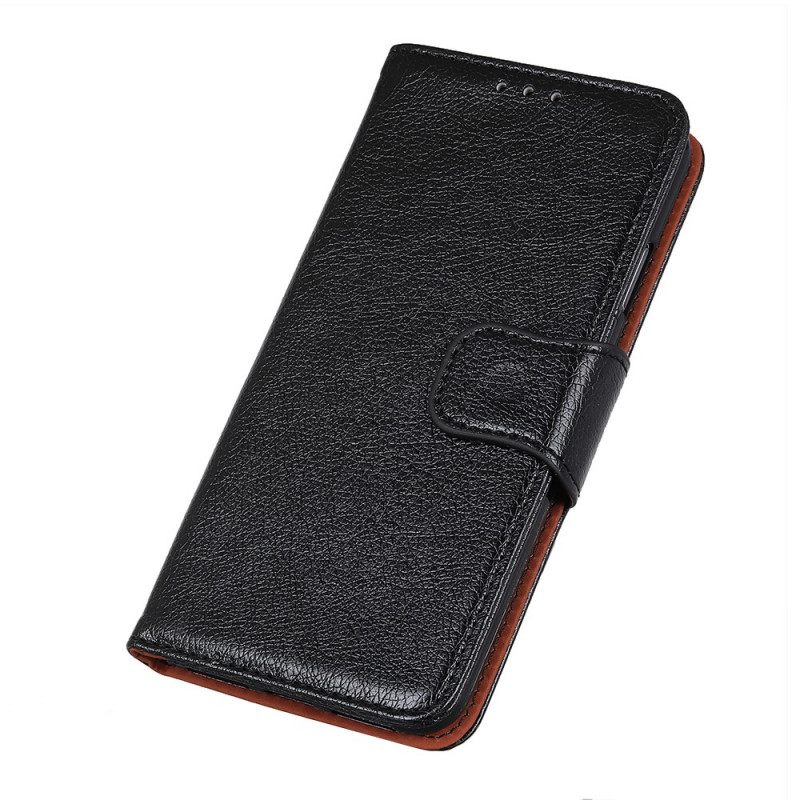 Flip Case Oppo Find X5 Lite Haljattu Nappanahka