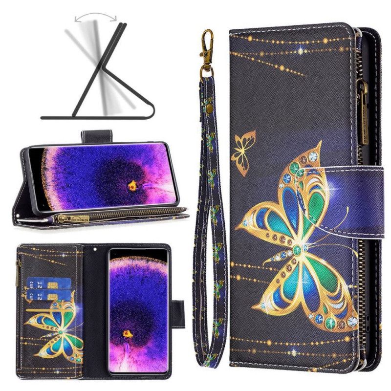 Flip Case Oppo Find X5 Lite Royal Butterfly Vetoketjullinen Pussi