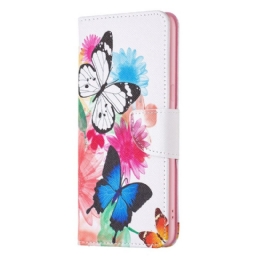 Kotelot Oppo Find X5 Lite Painted Butterflies