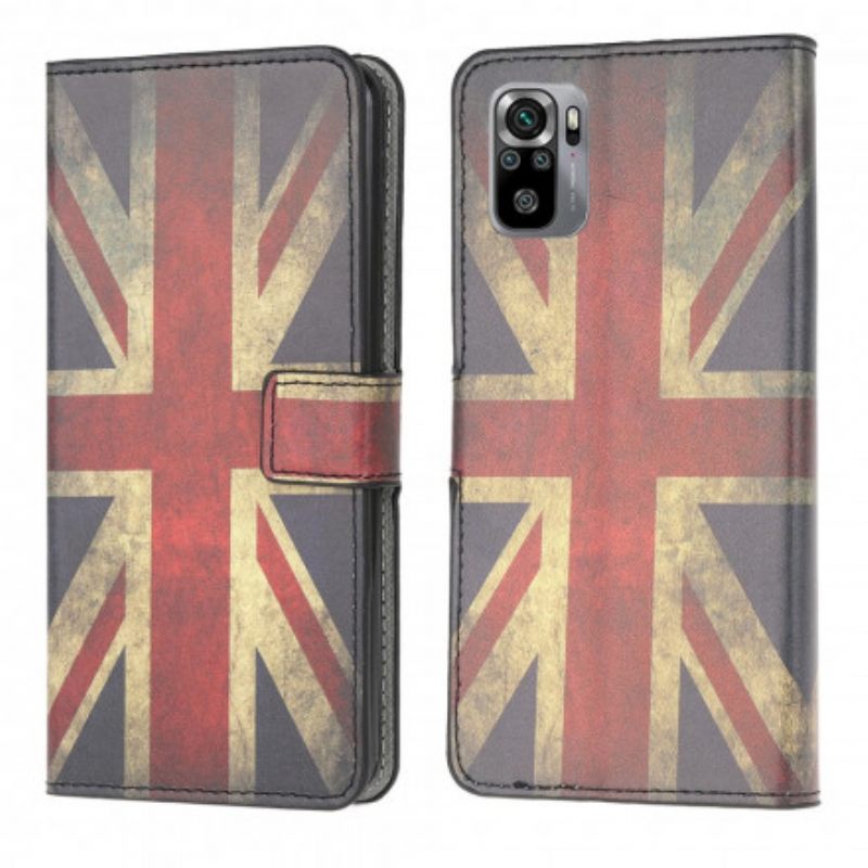 Flip Case Xiaomi Redmi Note 10 / 10S Englannin Lippu