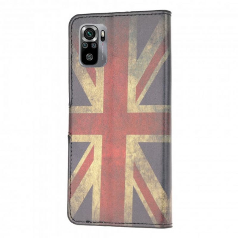 Flip Case Xiaomi Redmi Note 10 / 10S Englannin Lippu