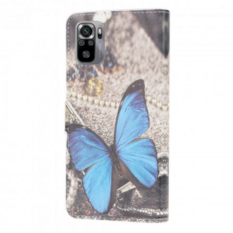 Kotelot Xiaomi Redmi Note 10 / 10S Blue Butterfly