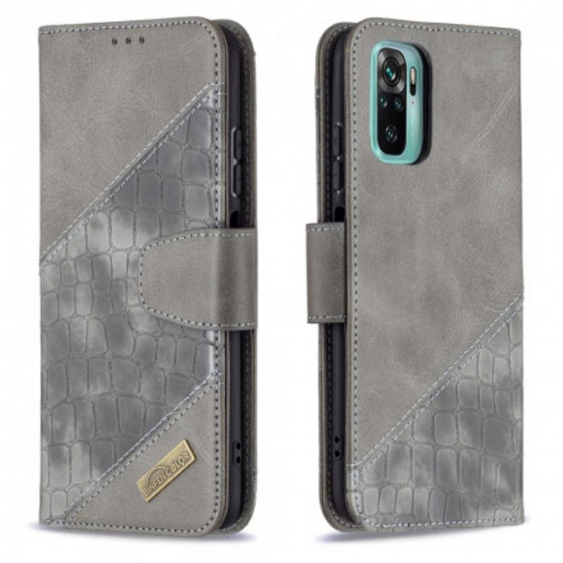 Kotelot Xiaomi Redmi Note 10 / 10S Classic Crocodile Skin Effect