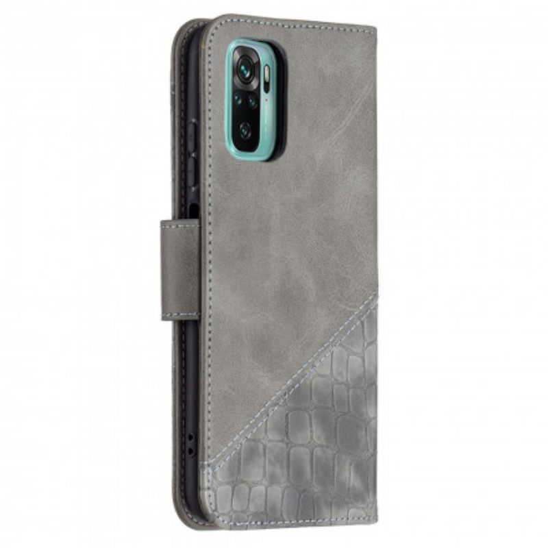 Kotelot Xiaomi Redmi Note 10 / 10S Classic Crocodile Skin Effect