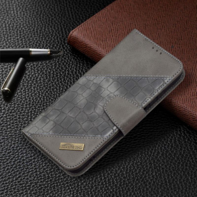 Kotelot Xiaomi Redmi Note 10 / 10S Classic Crocodile Skin Effect