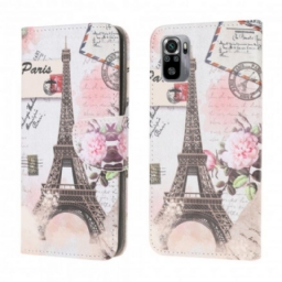 Kotelot Xiaomi Redmi Note 10 / 10S Retro Eiffel-torni