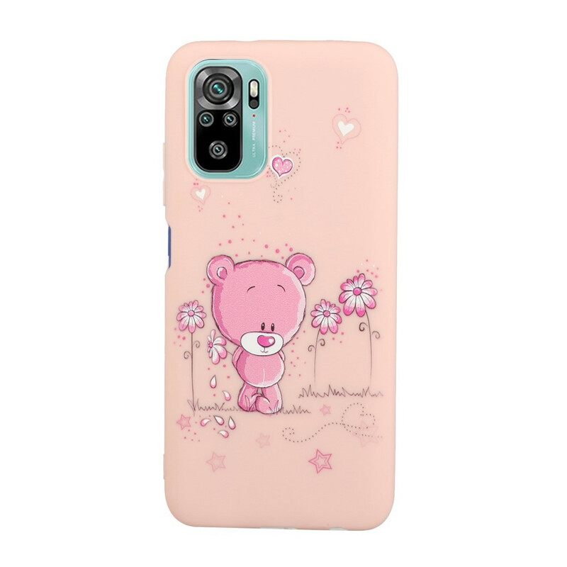 Kuori Xiaomi Redmi Note 10 / 10S Bear Kiss Lanyardin Kanssa