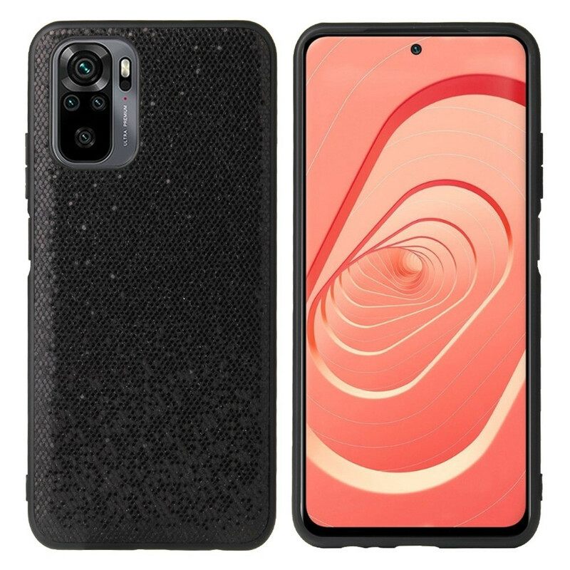 Kuori Xiaomi Redmi Note 10 / 10S Black Glitter