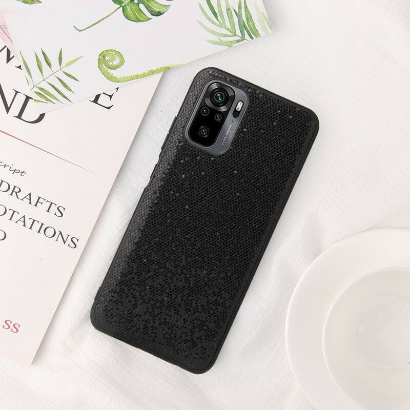 Kuori Xiaomi Redmi Note 10 / 10S Black Glitter