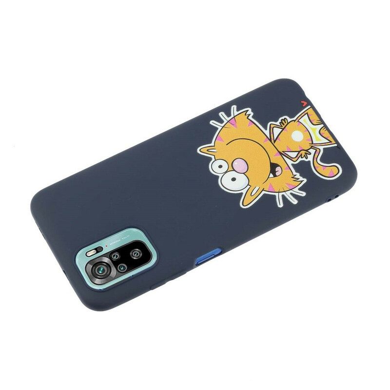 Kuori Xiaomi Redmi Note 10 / 10S Cat With Lanyard Kiss