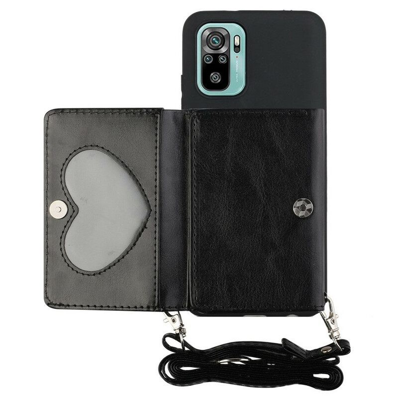 Kuori Xiaomi Redmi Note 10 / 10S Crossbody Kortin Haltija