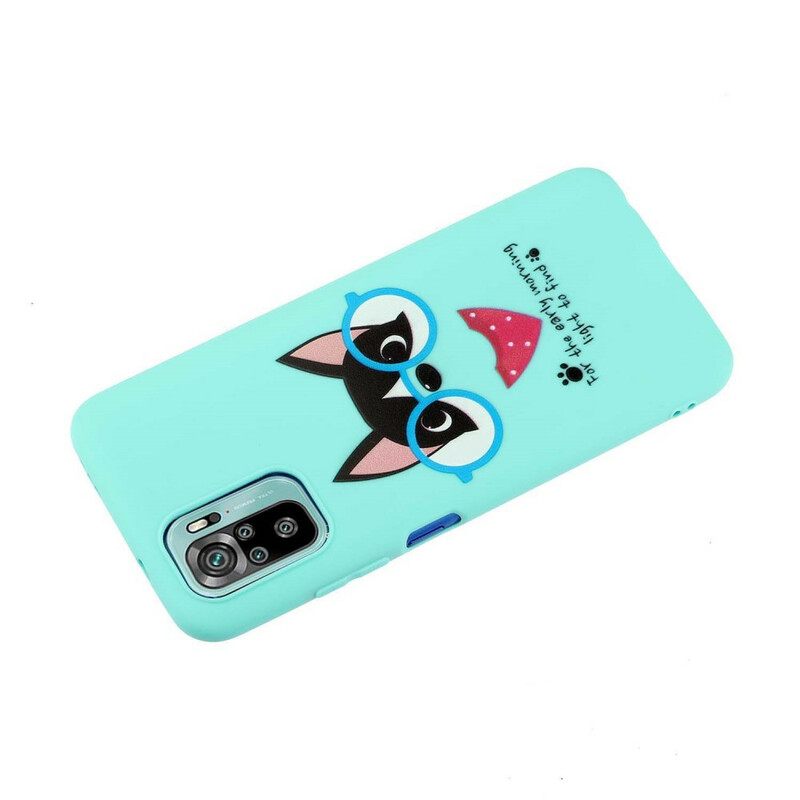 Kuori Xiaomi Redmi Note 10 / 10S Dog Ja Lanyard Kiss