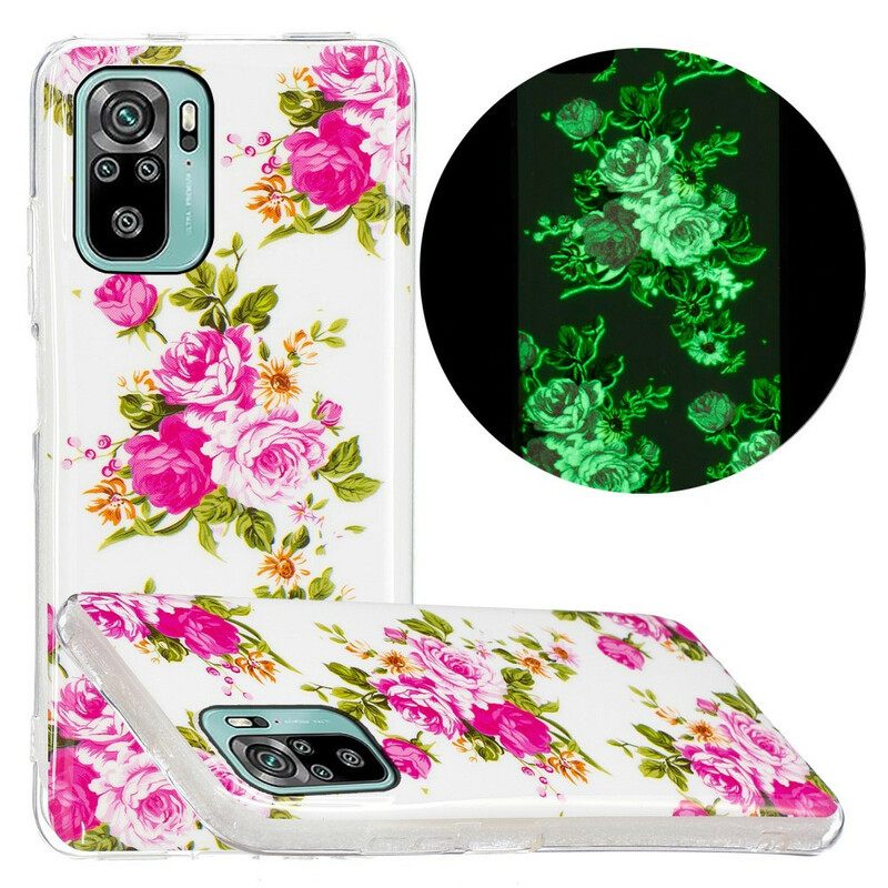 Kuori Xiaomi Redmi Note 10 / 10S Fluorescent Liberty Flowers