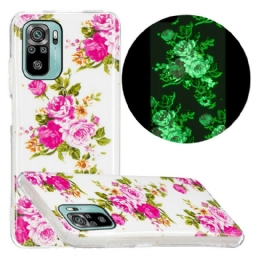 Kuori Xiaomi Redmi Note 10 / 10S Fluorescent Liberty Flowers