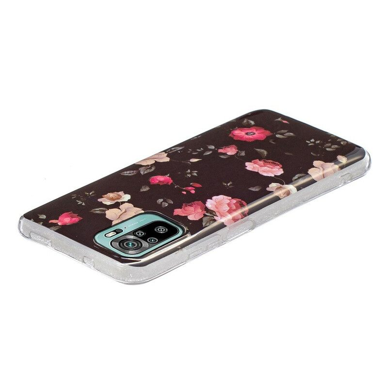 Kuori Xiaomi Redmi Note 10 / 10S Fluorescent Liberty Flowers