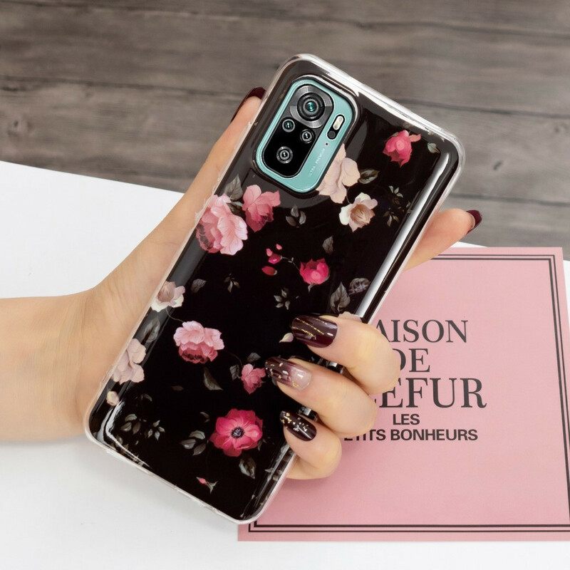 Kuori Xiaomi Redmi Note 10 / 10S Fluorescent Liberty Flowers