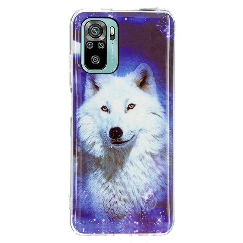 Kuori Xiaomi Redmi Note 10 / 10S Fluorescent Wolf Sarja