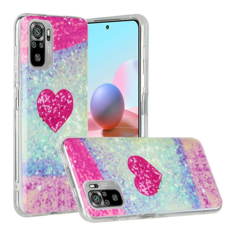 Kuori Xiaomi Redmi Note 10 / 10S Glitter Marble