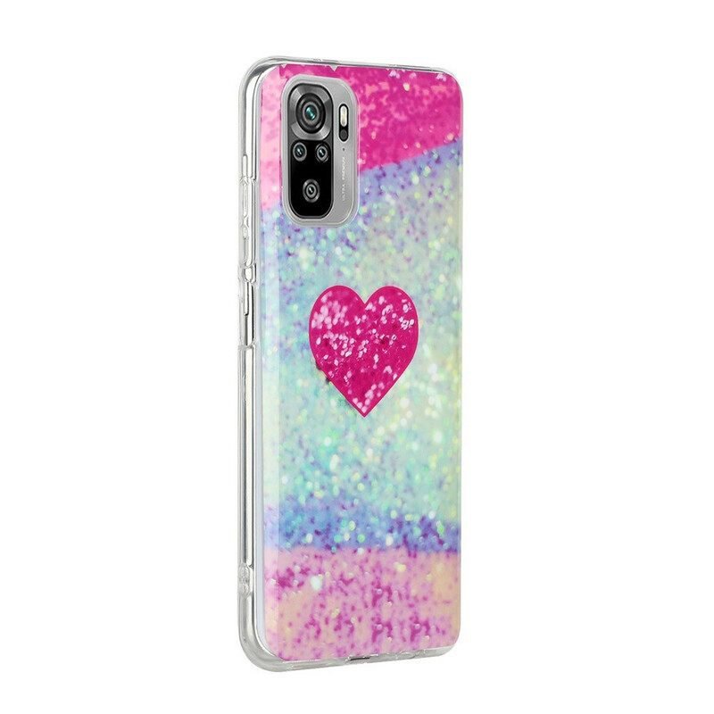 Kuori Xiaomi Redmi Note 10 / 10S Glitter Marble