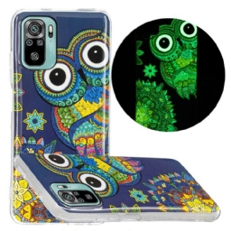 Kuori Xiaomi Redmi Note 10 / 10S Owl Fluoresoiva Mandala