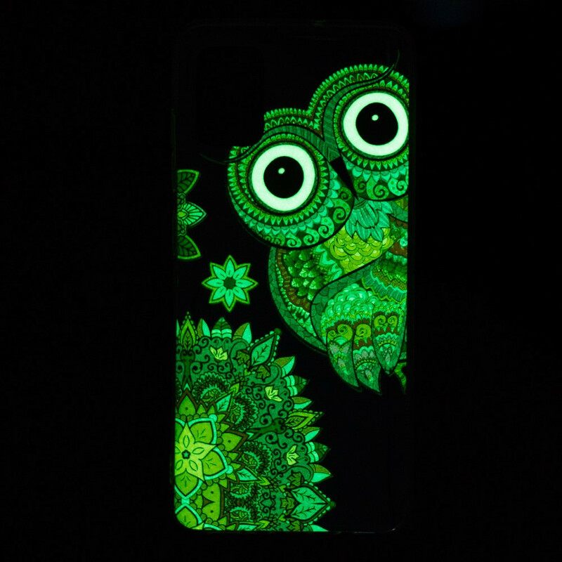 Kuori Xiaomi Redmi Note 10 / 10S Owl Fluoresoiva Mandala