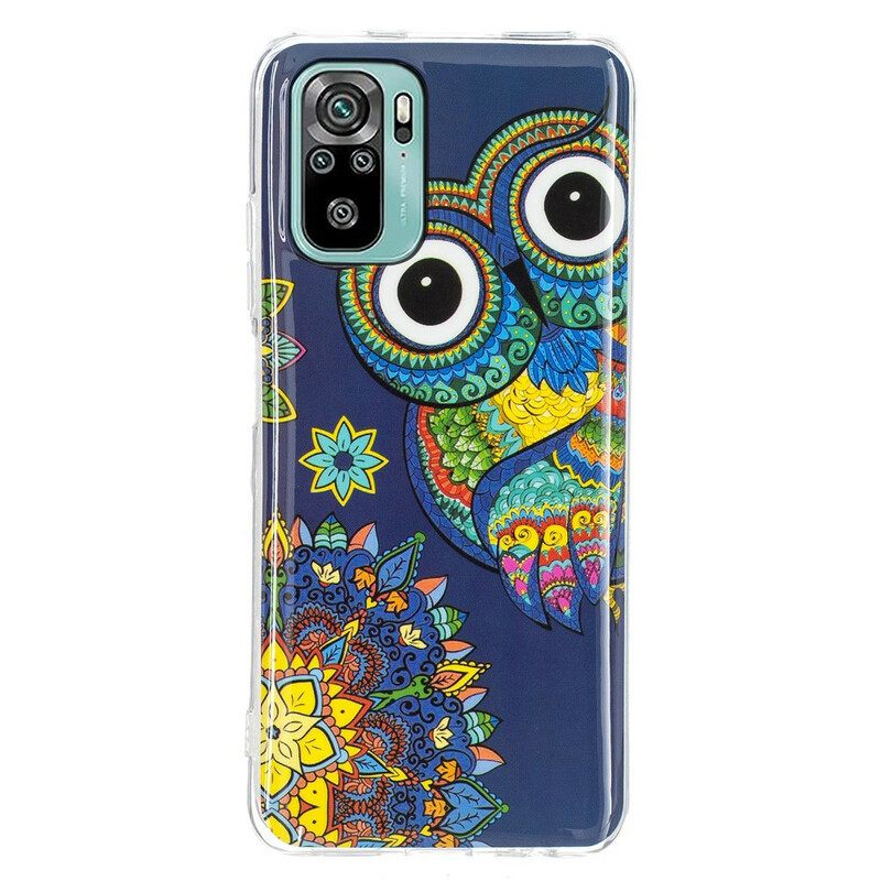 Kuori Xiaomi Redmi Note 10 / 10S Owl Fluoresoiva Mandala