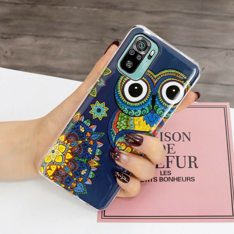 Kuori Xiaomi Redmi Note 10 / 10S Owl Fluoresoiva Mandala