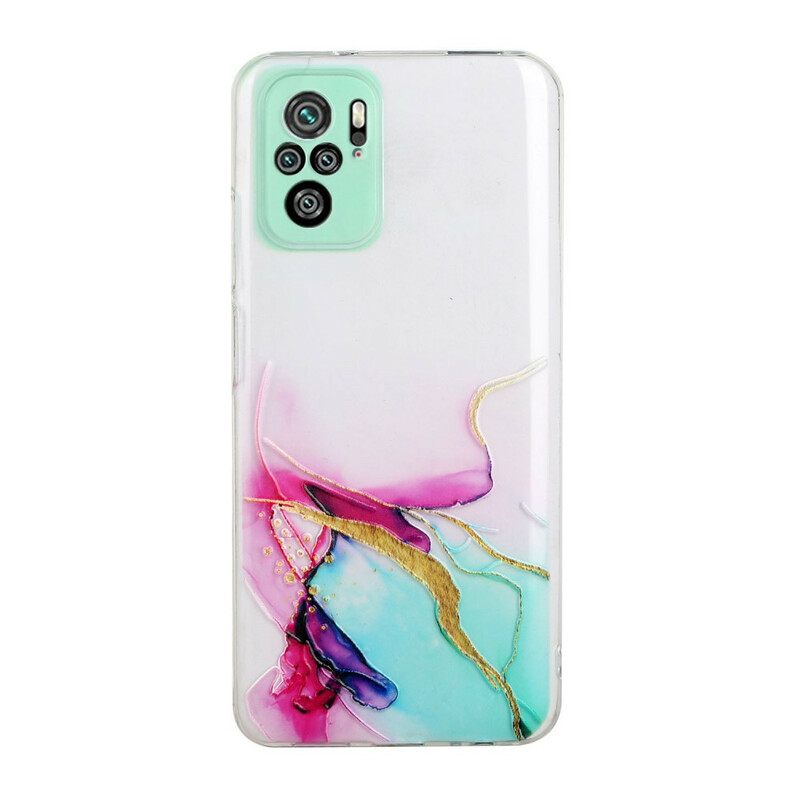 Kuori Xiaomi Redmi Note 10 / 10S Silicone Marble Effect