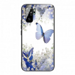 Kuori Xiaomi Redmi Note 10 / 10S Tempered Glass Butterflies Design