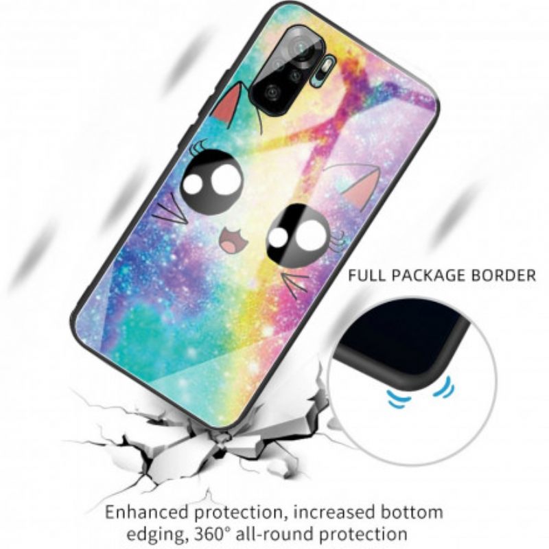 Kuori Xiaomi Redmi Note 10 / 10S Tempered Glass Cat