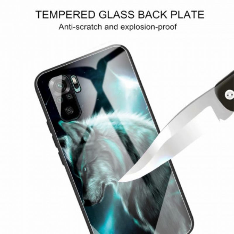 Kuori Xiaomi Redmi Note 10 / 10S Tempered Glass Wolf