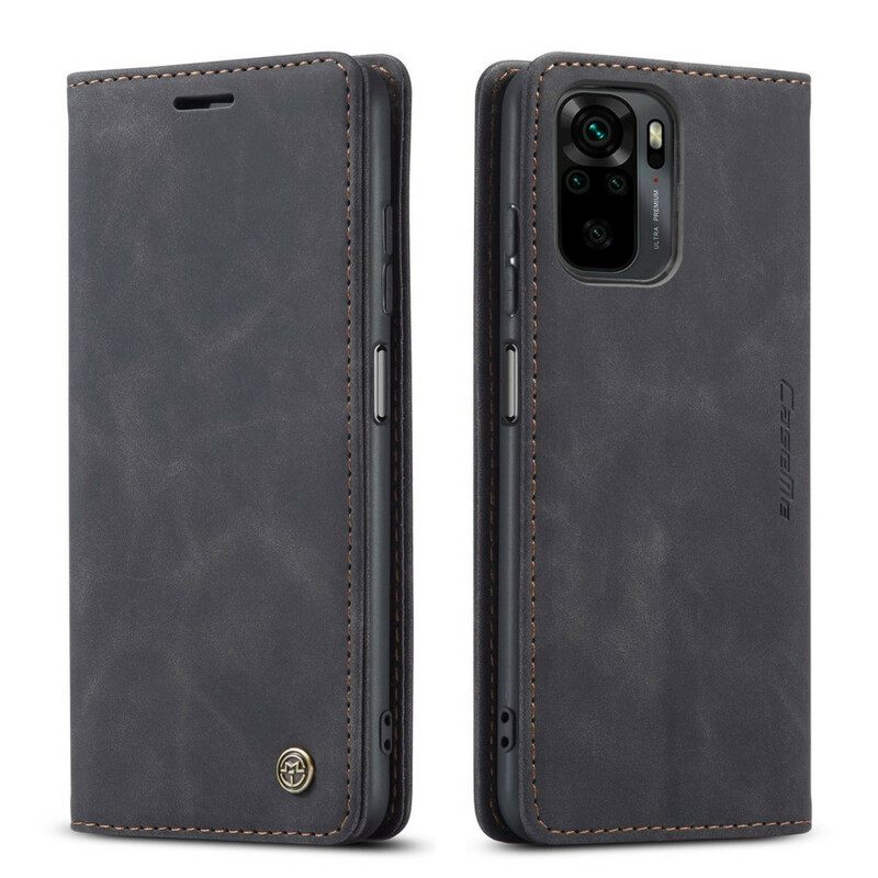 Puhelinkuoret Xiaomi Redmi Note 10 / 10S Kotelot Flip Caseme Nahkaefekti