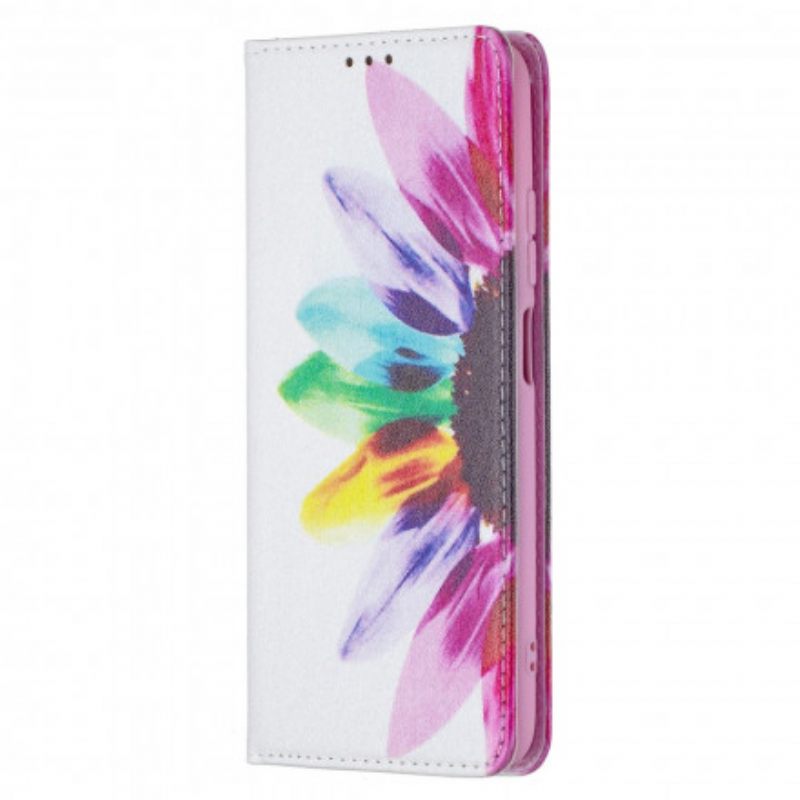 Puhelinkuoret Xiaomi Redmi Note 10 / 10S Kotelot Flip Flower Watercolour