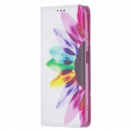 Puhelinkuoret Xiaomi Redmi Note 10 / 10S Kotelot Flip Flower Watercolour