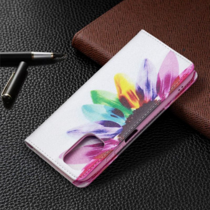 Puhelinkuoret Xiaomi Redmi Note 10 / 10S Kotelot Flip Flower Watercolour