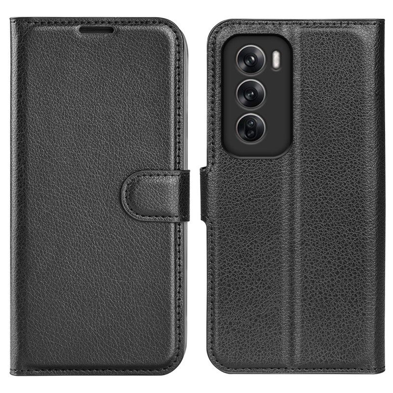 Kotelot Oppo Reno 12 Pro 5g Classic Litchi Faux Leather