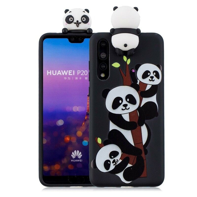 Case Huawei P20 Pro 3d Panda Family