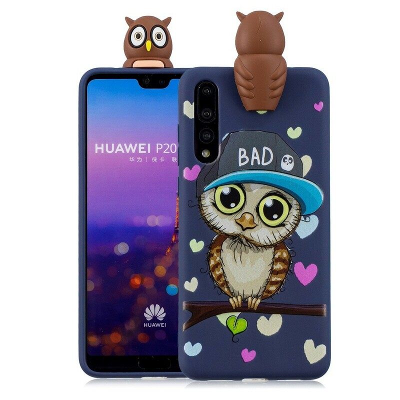 Kuori Huawei P20 Pro 3d Bad Owl Fun