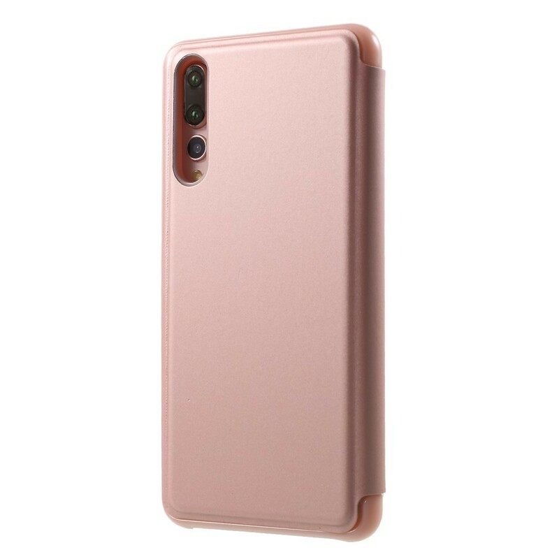 Puhelinkuoret Huawei P20 Pro Kotelot Flip Peili Ja Nahkaefekti