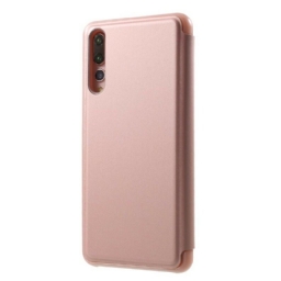 Puhelinkuoret Huawei P20 Pro Kotelot Flip Peili Ja Nahkaefekti