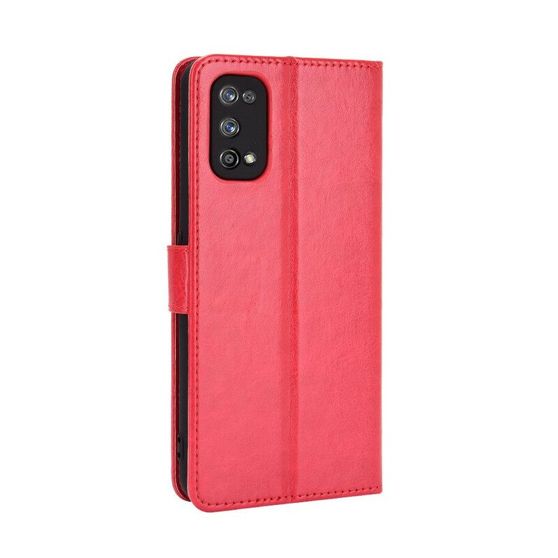 Flip Case Realme 7 Pro Keinonahka Näyttävä