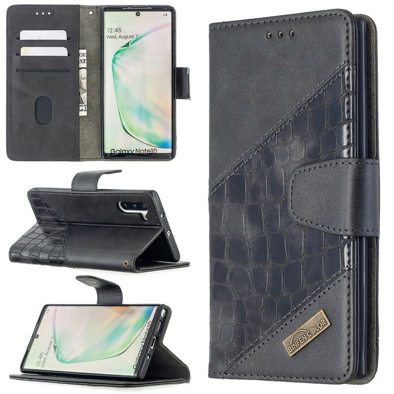 Kotelot Samsung Galaxy Note 10 Classic Crocodile Skin Effect